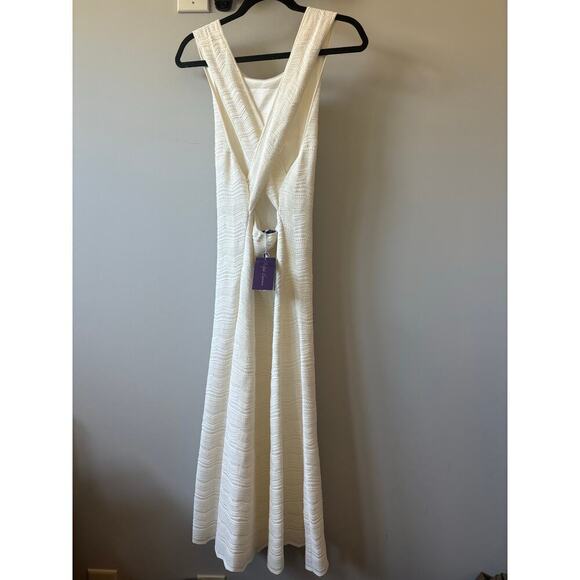 Ralph Lauren Collection Sleeveless Sweater Dress Midi Lux Cream Knit $2490 L NWT - Picture 11 of 16